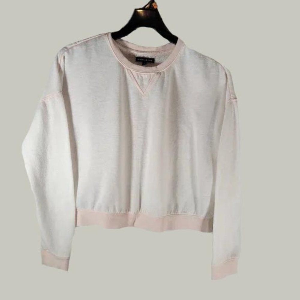 Kendall and Kylie Womens Shirt Size M Pink Peach Sweatshirt